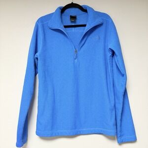 The North Face Men's Blue 3/4‎ Zip Pullover Jacket Size S